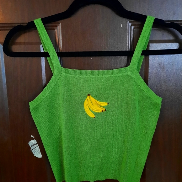 Green banana tank top - Picture 1 of 1